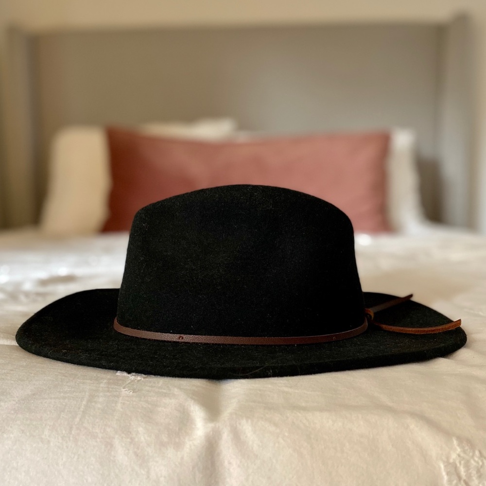 Urban Outfitters Black Wool Felt Hat